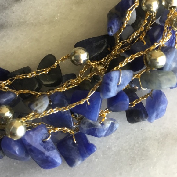 Lapis Lazuli Natural Stone Bracelet - Picture 2 of 5